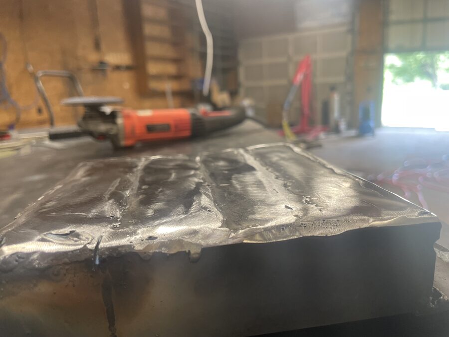 Welded plate