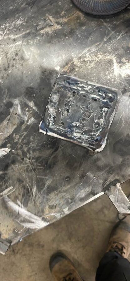 Welded plate patch