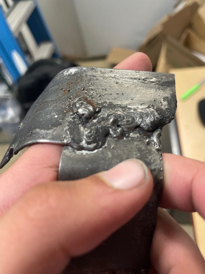 Welded ring close-up